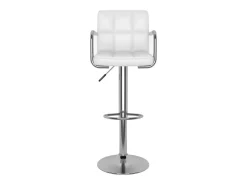 Bancos de bar 2 pcs couro artificial branco