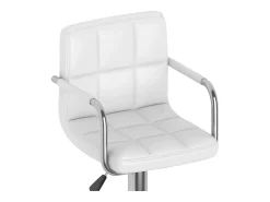 Bancos de bar 2 pcs couro artificial branco