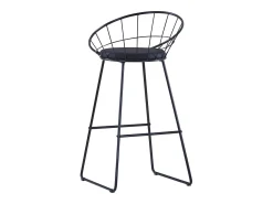 Bancos de bar 2 pcs couro artificial preto
