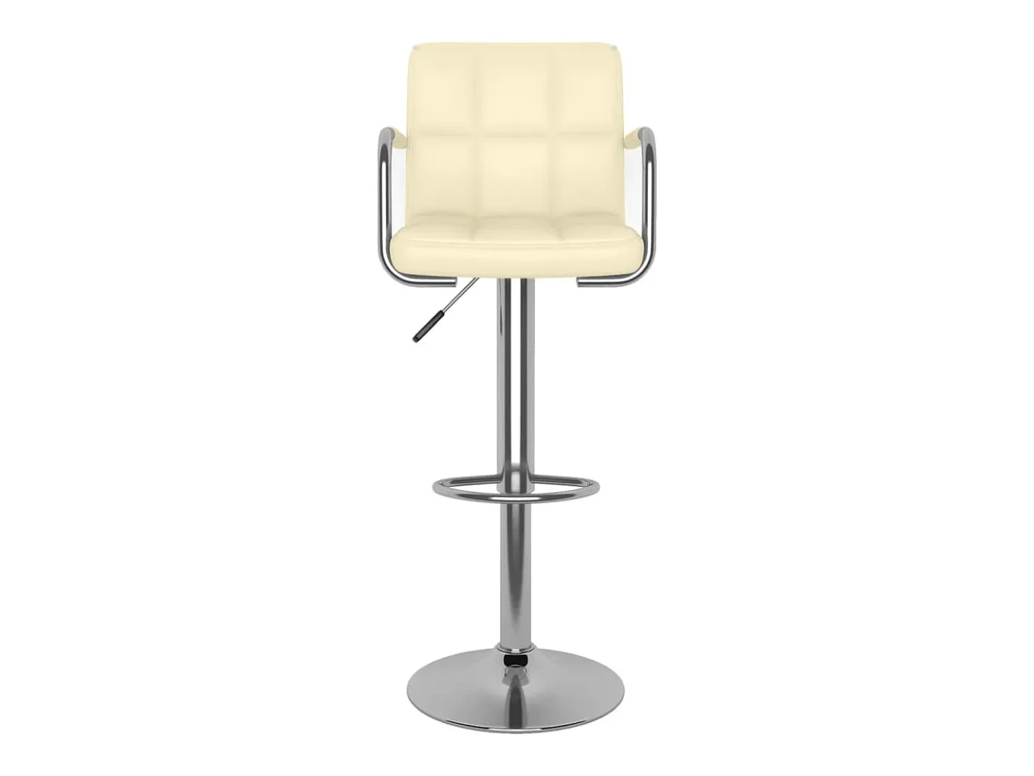 Bancos de bar 2 pcs couro artificial cor creme PT911486