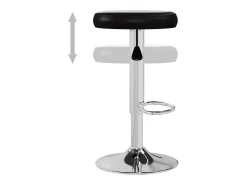 Bancos de bar 2 pcs couro artificial preto