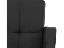 Bancos de bar 2 pcs couro artificial preto