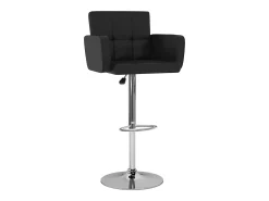 Bancos de bar 2 pcs couro artificial preto