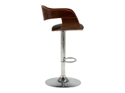 Bancos de bar 2 pcs madeira curvada e tecido cinzento PT640708