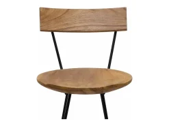 Bancos de bar 2 pcs madeira de teca maciça