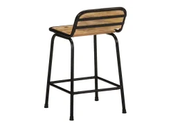 Bancos de bar 4 pcs Madeira Maciça de Mangueira Rústica