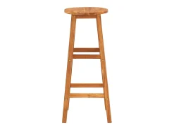 Bancos de bar 4 pcs madeira de acácia maciça
