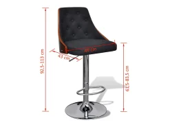 Bancos de bar 2 pcs madeira curvada e tecido