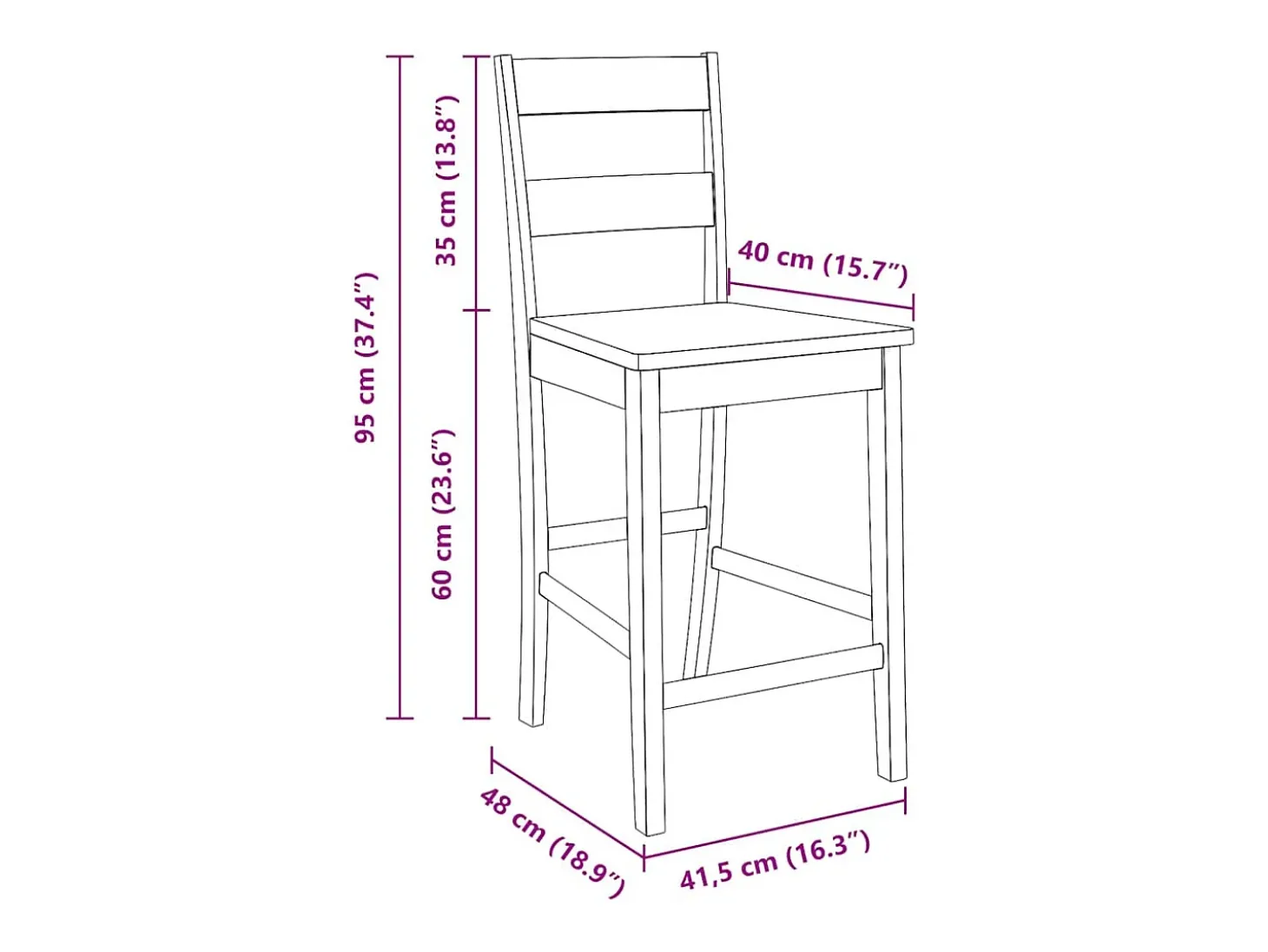 Bancos de bar 2 pcs madeira de seringueira maciça branco