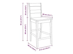 Bancos de bar 2 pcs madeira de seringueira maciça branco