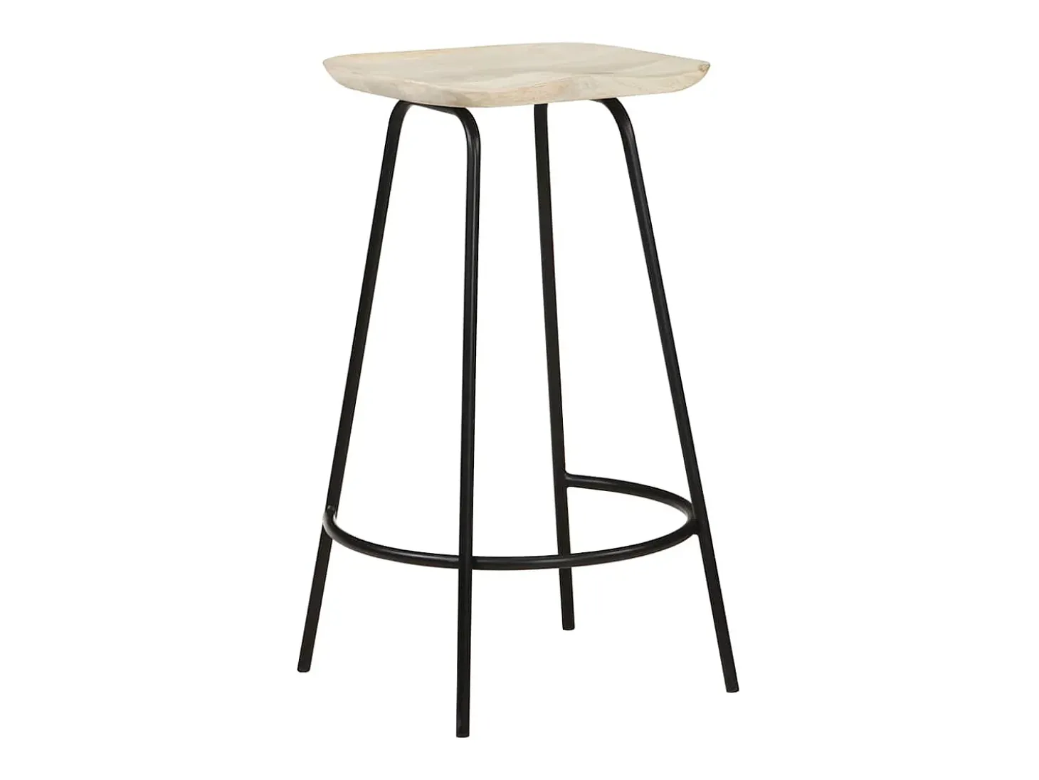 Bancos de bar 2 pcs madeira de mangueira maciça