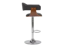 Bancos de bar 2 pcs madeira curvada e tecido cinzento PT119449