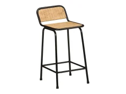 Bancos de bar 2 pcs Madeira Maciça de Mangueira Rústica
