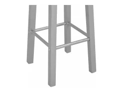 Bancos de bar 2 pcs MDF prateado