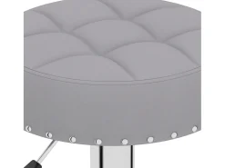 Bancos de bar 2 pcs tecido cinzento