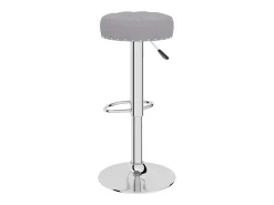 Bancos de bar 2 pcs tecido cinzento