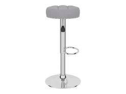 Bancos de bar 2 pcs tecido cinzento