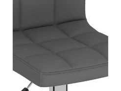 Bancos de bar 2 pcs tecido cinzento-escuro