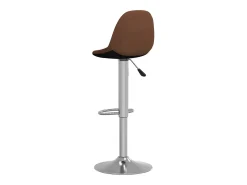 Bancos de bar 2 pcs tecido castanho