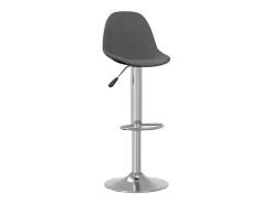 Bancos de bar 2 pcs tecido cinzento-escuro