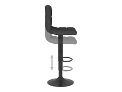 Bancos de bar 2 pcs tecido preto
