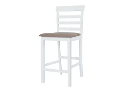 Bancos de bar 2 pcs tecido branco PT868470