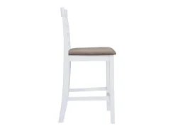 Bancos de bar 2 pcs tecido branco PT868470