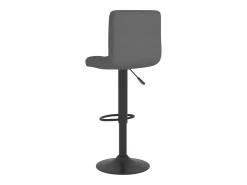Bancos de bar 2 pcs tecido cinzento-escuro