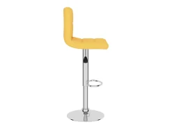 Bancos de bar 2 pcs tecido amarelo mostarda