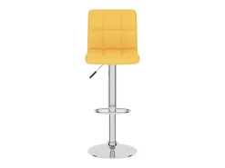 Bancos de bar 2 pcs tecido amarelo mostarda