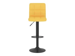 Bancos de bar 2 pcs tecido amarelo mostarda PT920381