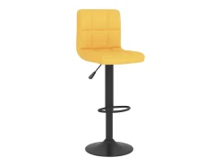 Bancos de bar 2 pcs tecido amarelo mostarda PT920381