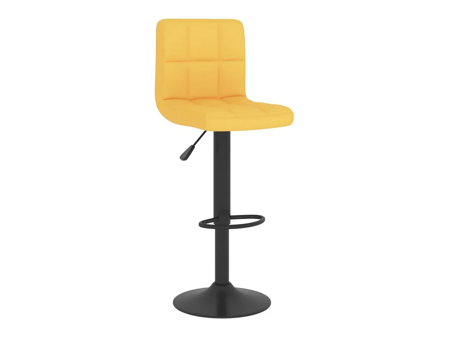 Bancos de bar 2 pcs tecido amarelo mostarda PT920381