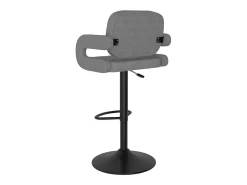 Bancos de bar 2 pcs tecido cinzento-claro