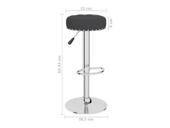 Bancos de bar 2 pcs tecido preto