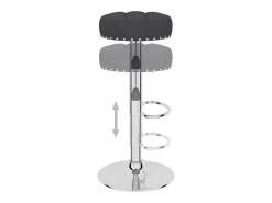 Bancos de bar 2 pcs tecido preto