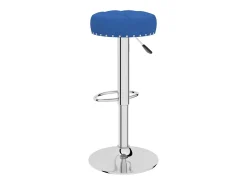 Bancos de bar 2 pcs tecido azul