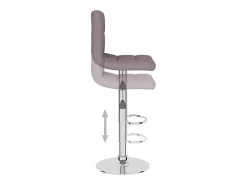 Bancos de bar 2 pcs tecido cinzento-acastanhado