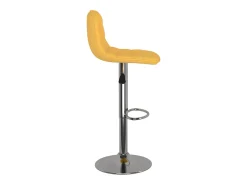 Bancos de bar 2 pcs tecido amarelo