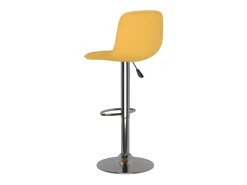Bancos de bar 2 pcs tecido amarelo