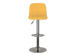 Bancos de bar 2 pcs tecido amarelo