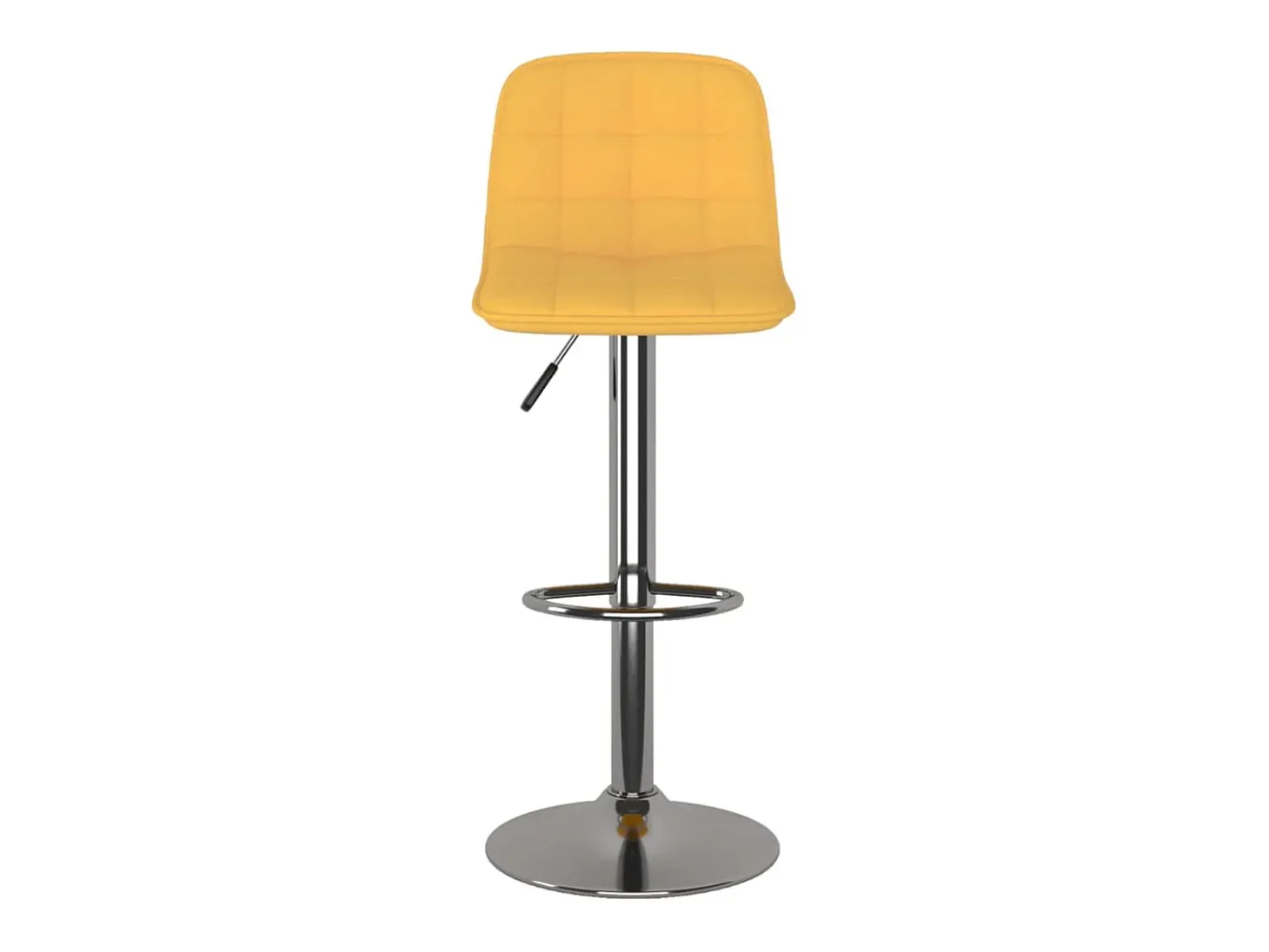 Bancos de bar 2 pcs tecido amarelo