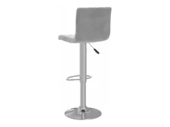 Bancos de bar 2 pcs veludo cinzento-claro