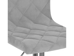 Bancos de bar 2 pcs veludo cinzento-claro