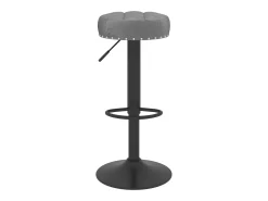Bancos de bar 2 pcs veludo cinzento-escuro