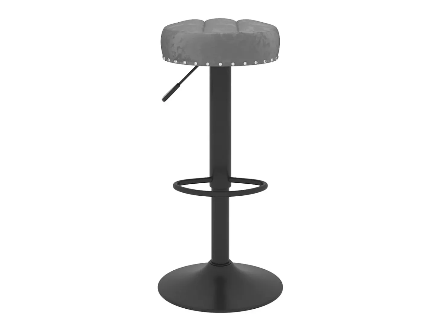 Bancos de bar 2 pcs veludo cinzento-escuro