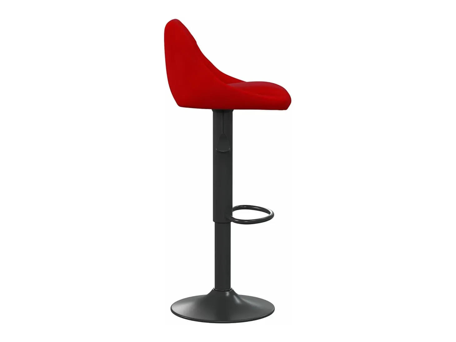 Bancos de bar 2 pcs veludo vermelho tinto