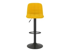Bancos de bar 2 pcs veludo amarelo