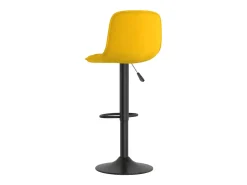 Bancos de bar 2 pcs veludo amarelo