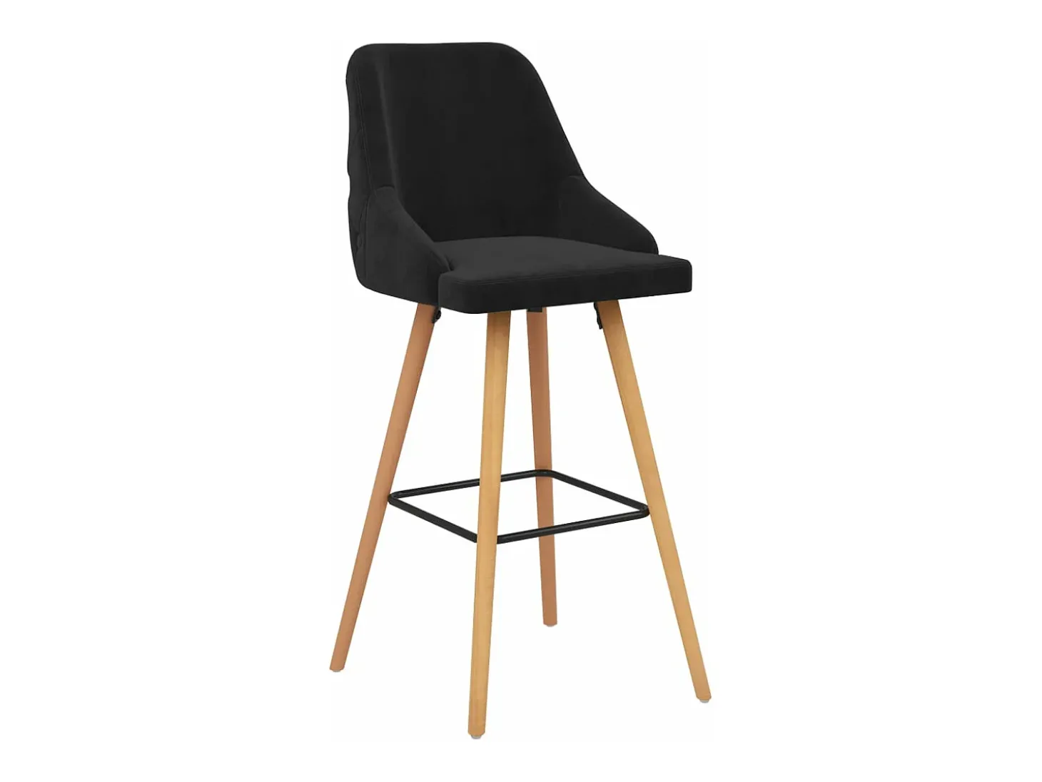 Bancos de bar 2 pcs veludo preto PT251997
